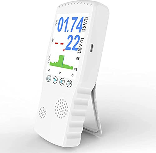 XYEJL Contatore di Geiger Radiazioni Nucleari,Rilevatore Radiazioni Nucleari,Beta Gamma X Ray LCD Radioattivo Tester Dosimetro Personale Marmo del Rivelatore Portatile