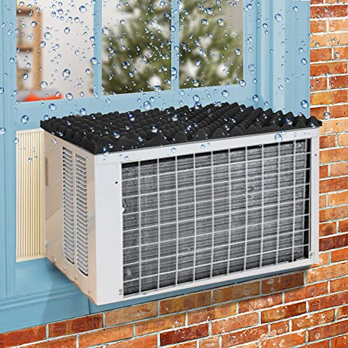 LFUTARI 23.6x16.9 Air Conditioner Drip Cushion, Window Removable Magnetic Cushion,Air Conditioner Top Pad for Stop Dropping Noise of Water Drpping onto Your AC(Magnetic Suit for Iron Surface)