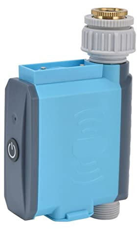 Intelligenter WiFi-Bewässerungstimer mit WiFi und Bluetooth-App-Steuerung, automatischer Bewässerungscomputer mit Regenverzögerung für Gartenarmatur