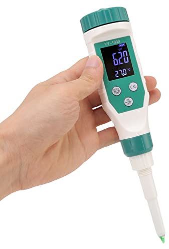 pH-Messgerät digital mit Smartphone-App, wasserdicht IP67, automatische Temperaturkompensation für Lebensmittel, Boden, Teig, Alkali-Analyse, Frischhalteuntersuchung, Gartenbau, Küche, Labor