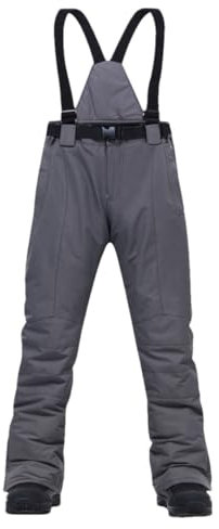 Große Größe Skihose Herren -30 ℃ Warme Schneehose Winter Ski Snowboard Hose Man gray9 3XL