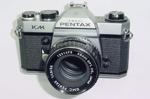 KM 35mm Film SLR Manual Camera with Pentax-M 55mm F/1.8 Asahi SMC Lens for Pentax KM