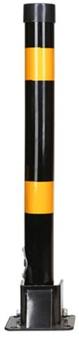 parkplatzsperre Sicherheitspollerpfosten, Poller aus Stahl 19,6 Zoll, nachtreflektierendes Design, Verkehrspoller für Einfahrt, Lagerhaus, Parksperre (Color : Red, Size : 19.6 * 5.1 * 2.7in)