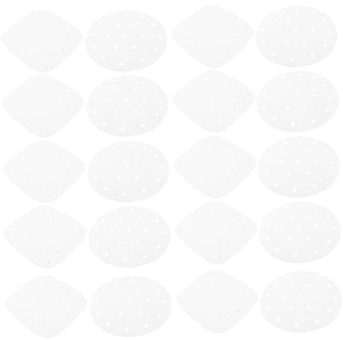 Zerodeko 200pcs Baking Paper Liner Steaming Paper Non-Stick for Home Use Square Baking Steaming Supply