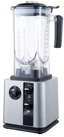 Máquina de batidos totalmente automática, licuadora de cocina casera multifuncional, trituradora de hielo comercial con batidora de jarra de vidrio de gran capacidad de 2,2 L, para cocina, leche B