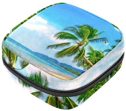 RODAILYCAY Damenbinden-Aufbewahrungsbeutel für Damen, große Kapazität, Menstruationspad-Tasche, Sommer, Strand, Menstruationstasche, Tampons, Sammeltasche, Geldbörse