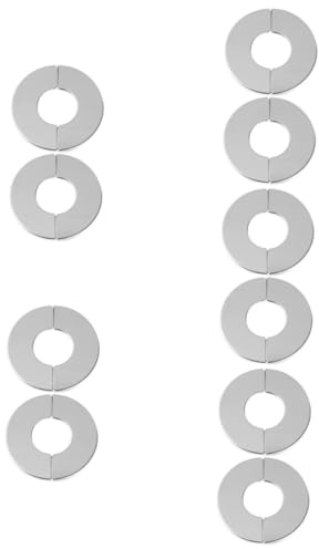 OSALADI 10pcs Split Flange Shower Flange Cover Wax Ring for Toilet Wall Cover Plate