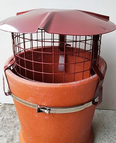 Saver Terracotta Bird Guard Chimney 180mm-300mm External Diameter. for Wood Log Burners and multifuel stoves