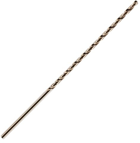 8mm x 210mm Flute x 305mm XXL Long Series HSS Cobalt Jobber Drill Bit | For Stainless Steel, Hard Metals, Aluminium, Cast Iron, Copper. DIN1869-II Twist Drill Bit. Extra Extra Long Series