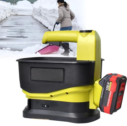 KYZTMHC Spargisemi Portatile a Batteria, Spargisemi Portatile a Batteria, Spargisemi Portatile con Portata, 5,5 l, per Semi, Cibo per Animali Domestici