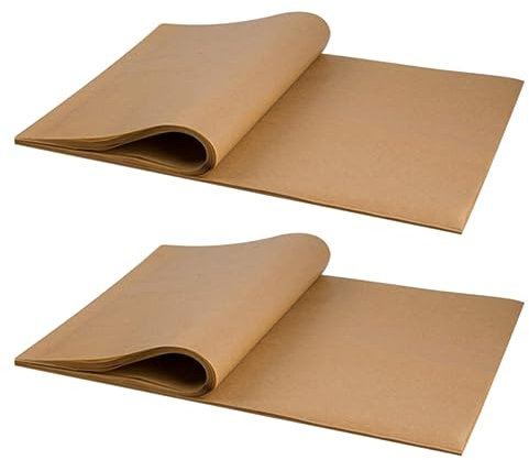 PRETYZOOM Feuilles De Papier Sulfurisé – Papier Sulfurisé Antiadhésif Pour Moules À Cake Et Friteuses À Air