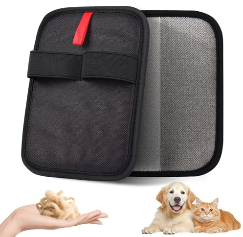 VerdeVilla Pet Hair Remover, Electrostatic Pet Hair Removal Gloves, Reusable Cat & Dog Hair Remover for Couch, Furniture, Carpet, Curtain, Upgraded Animal Fur Removal Tool, Cat Grooming Gloves-1 PCS