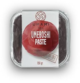 Umami Pasta di Umeboshi 150gr, Prugne Giapponesi fermentate con sale e Shiso, Prodotto in Giappone, Qualità artigianale