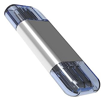 Holibanna Lector De Tarjetas USB Tipo c Lector De Aleación De Zinc Adaptador para Computadora y Teléfono Móvil Compatible Tarjetas NM y Múltiples Particiones