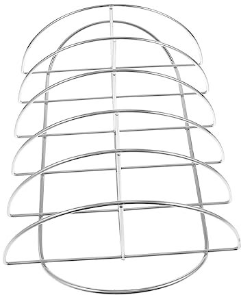 ROMISBABA 1pezzi Acciaio Inossidabile per Barbecue Supporto Portatile per Pesce e Verdure Rete per Arrosto Design Pratico per Grigliate all Aperto Facile da Pulire e Resistente