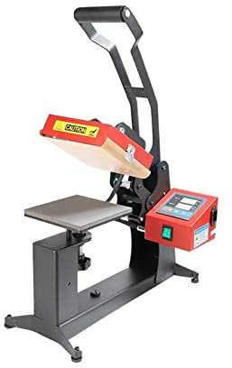 AIRYSSFU Transferpresse, Wärmeübertragung Kleiner Druckmaschine Kleidung Logo Drücken Sie Maschine Direkter Druckwärmemaschine 15 * 15 cm Heißetikettautomat Gerät