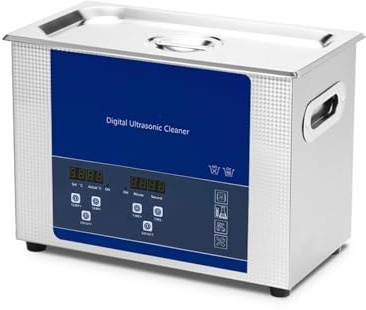 Industrial Ultrasonic Cleaner Sonic Equipment Metal DPF Engine Parts Oil Degreaser Ultrasound Cleaning Machine Bath Tank Wide Application(4.5L)