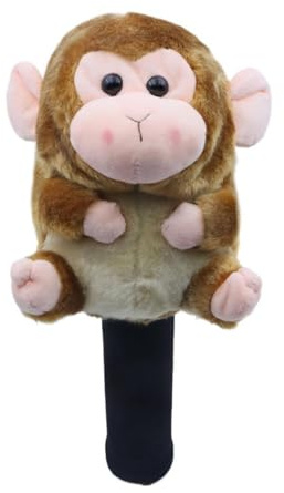 Ronyme Monkey Golf Club Headcover Protector Soft Accessories Funny Cartoon Cute Funny Golf Head Cover for Women Men Present, Fairway Wood
