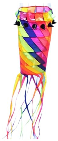 SunsoilGiant Rotierender Schweif Drachen mit Lebendigem Langschwanz Outdoor-Flyer Softdrachen Flugspielzeug für Kinder Und Erwachsene Zusammenklappbar Und Leicht