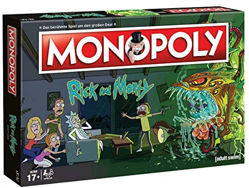 Monopoly - Rick and Morty - Deutsch - 6 Sammler Spielfiguren | Gesellschaftsspiel | Brettspiel