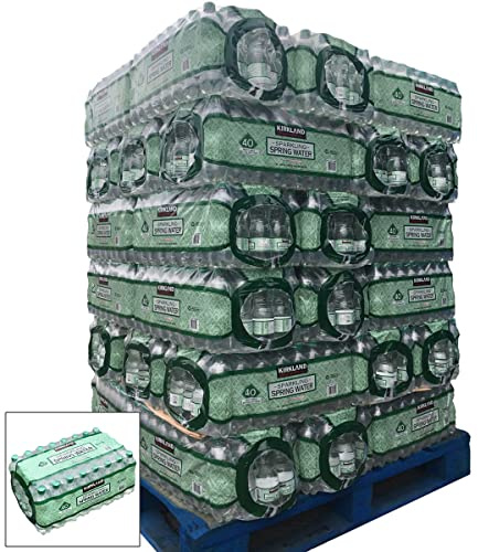 Kirkland Signature Natural Spring Green SPARKLING Water 500ml(80 Bottles), By Harrogate