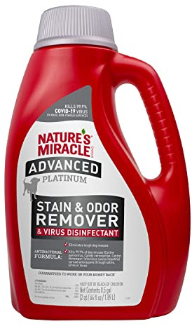 Nature's Miracle Advanced Platinum Stain & Odor Remover & Virus Disinfectant 64 Oz