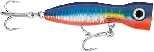 Rapala - X-Rap Magnum Xplode Angelköder - Angelzubehör mit Einteiligem, Robustem ABS Körper - Salzwasser Spinnköder - Lauftiefe Topwater - Fischköder 13cm, 62g - Hergestellt in Estland - Hot Wahoo UV