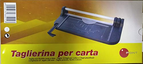 TAGLIERINA A LAMA ROTANTE PER CARTA FINO A 12 FG MASSIMO, LUCE DI TAGLIO MASSIMA CM. 33