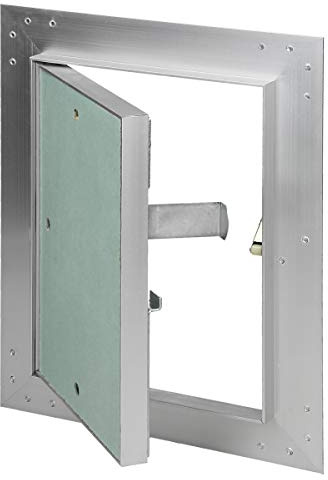 ECD Germany Revisionsklappe Revisionstür GK-Einlage 150x200mm Gipskarton 12,5mm Alu Rahmen Revision Wartungstür Wartungsklappe Wartung Reinigungsklappe Wartungsöffnung Feuchtraumgeeignet Trockenbau