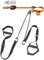 eaglefit - Premium Sling-Trainer „Flex“ Komplettsystem für Zuhause inkl. Umlenkrolle, Türanker, Wand- oder Deckenhalterung & Zubehör - Schlingentrainer Slingtraining für Ganzkörpertraining (orange)