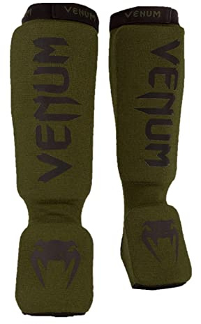 Venum, Kontact Schienbeinschützer, Herren, S, Khaki/Schwarz