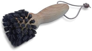 Schulz - Für den Menschen & Sein Haus! - Steckdosen-Bürste mit Lederschlaufe zum aufhängen - Rosshaar/Buchenholz - Made in Germany