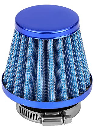 ETOPARS Blått luftfilter för motor universellt luftintagsfilterset för motor 34 mm 35 mm 36 mm klämma induktion förgasare luftinloppsfilterset