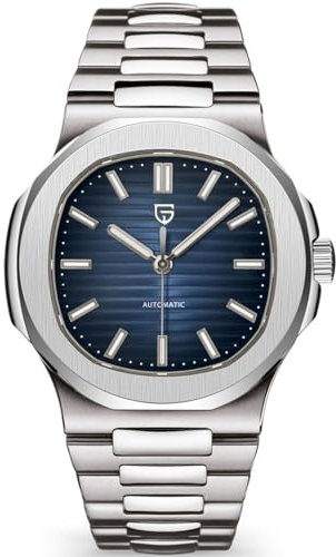 Pagani Design PD1728 Herren-Automatik-Armbanduhren, volles Edelstahl, wasserdicht 100 m, mechanisch