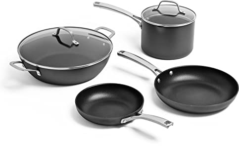 Calphalon Classic Hard-Anodized Nonstick Cookware Kitchen Essentials Set