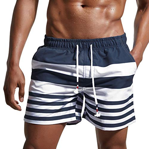 Danfiki Bañador Hombre Shorts de Secado Pantalones Cortos de Natación Secado Rápido Bermudas Cortas