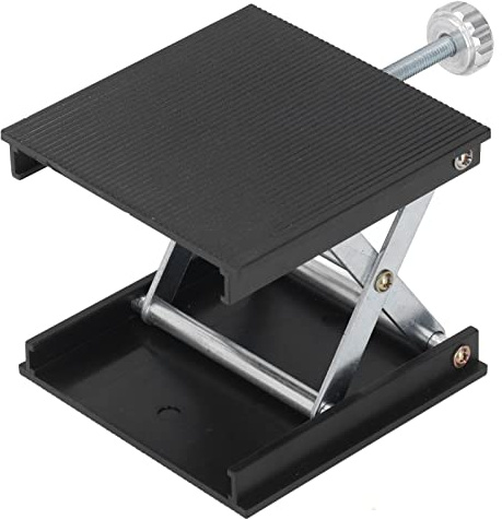 Professionelle Laborhebebühne Hubständer 90x90mm Höhenverstellbare Manuelle Hubplattform Mechanische Komponenten Schwarz