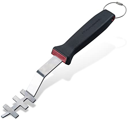 Grillrostheber Presist – Praktischer Haken mit Griff zum Anheben des Grillrost – Geeignet für alle Grillarten: Kohlegrill, Elektrogrill, Gasgrill