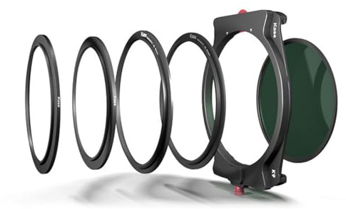 Kase K9 100mm Kit quadratischer Metallfilterhalter mit 90mm Magnet CPL Filter und 67/72-82 Adapterring,77/82mm Halter Adapterring