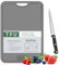 Gintan Flexible TPU Chopping Board, BPA Free with Knife and Juice Groove, Scratch-Resistant Flexible Chopping Boards for Kitchen, Dishwasher Safe, Easy Grip Handle, Non-Slip (Dark Gray)