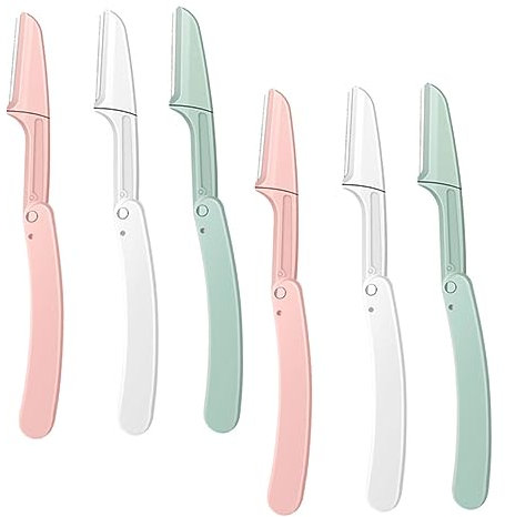 Gatuida 18stücke Teiliges Augenbrauen-trimmer Faltbares Design Tragbare Augenbrauenrasierer Für Damen Präzises Trimmen Von Gesichtshaaren Für Unterwegs