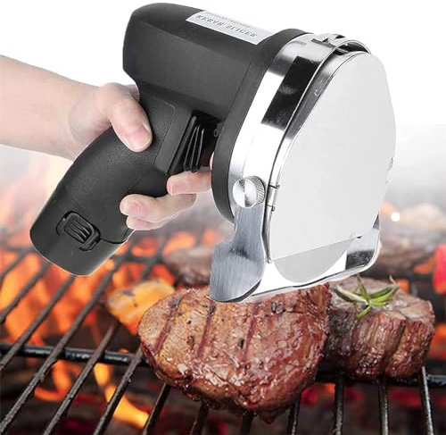 Weyot Cuchillo de Kebab de Pavo Profesional, Cortador Comercial inalámbrico de Acero Inoxidable con Dos Cuchillas, Espesor Ajustable de 0-8 mm