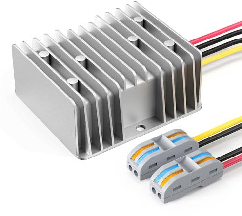 24v to 12v Converter, Voltage 24 to 12 Volt Step Down Converter 20a 240w Converter Easy Connectors for Cars, Golf Cart,Trucks & Solar Systems