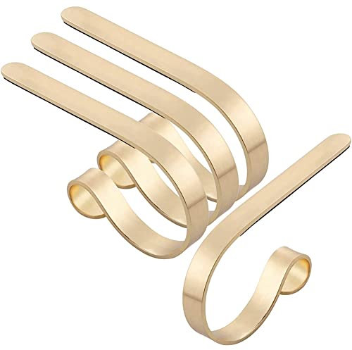 Griwiuiowe Set Von 4 Weihnachts Strumpf Mantel Halter Mantel Kamin Topper Metall AufhäNger für StrüMpfe Haus Decor StäNder B