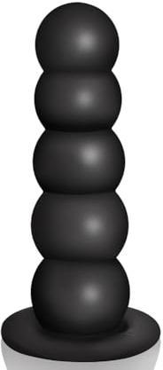 Roluck Plug Anal avec Ventouse et 5 Boules, Gode Anal avec Ventouse, Plug Anal pour Hommes et Femmes Jouets Sexuels Anaux (S)