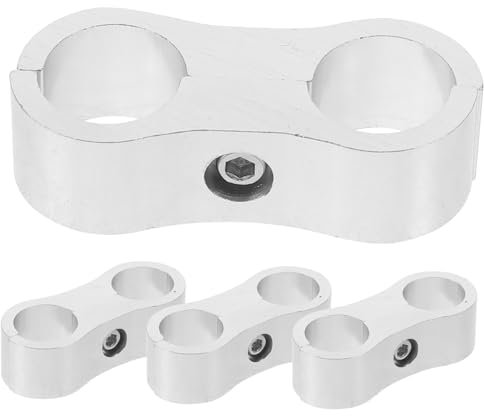 JECOMPRIS 4pièces Colliers De Séparation Aluminium Pour Tuyaux De Carburant Fixations Pour Lignes Huile Frein Outils Universels De Pour Véhicules