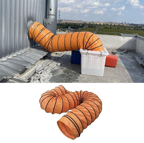 Tuyau Evacuation Seche Linge Tuyau D'évacuation de Sécheuse de Sécurité pour Espace Restreint, Kit de Tuyau Flexible de Conduit de Cuisine pour Climatiseur, Tuyau D'échappement Extra Long pour Tente d