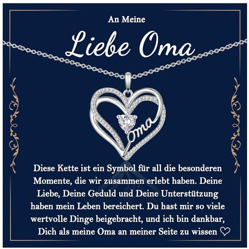 EYQV Geschenk für Frauen, Kette mit Gravur für Mama Oma Tochter Tante Ehefrau, Geschenke zum Geburtstag Muttertag Weihnachten Valentinstag Jahrestag Kommunion Abschluss