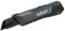 wolfcraft Cuchillo de hoja a presión PRO Safety, 25 mm - 4291000 - Cuchillo profesional extra afilado con diseño ergonómico óptimo para usuarios zurdos y diestros