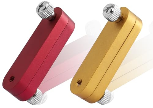 Bestgle 4pcs Ruler Positioning Block, Adjustable Woodworking Ruler Stop Fence, Line Locator & Scriber Marking Gauge Measuring Tool for DIY Furniture and Carpentry